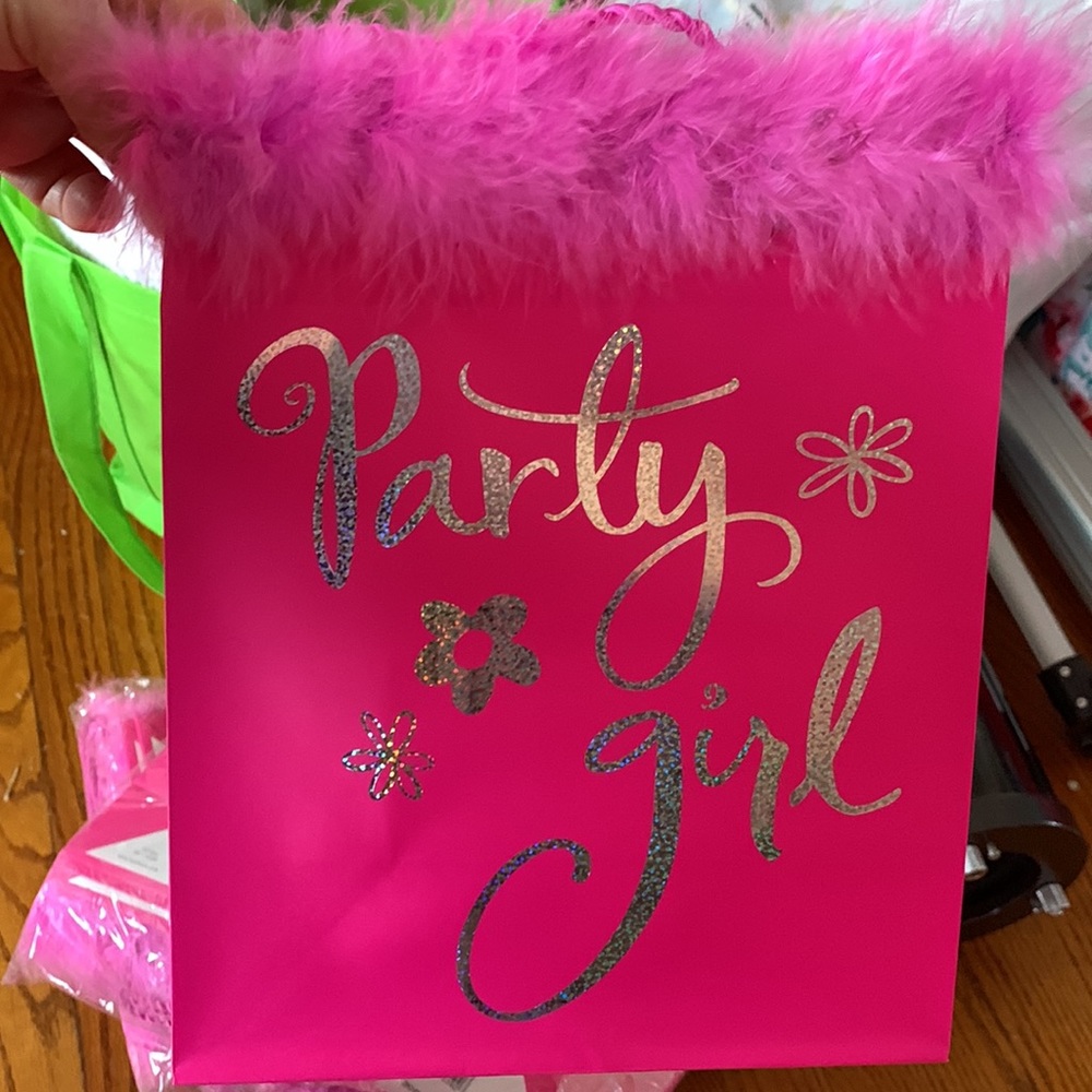 Party gift bags pink Barbie